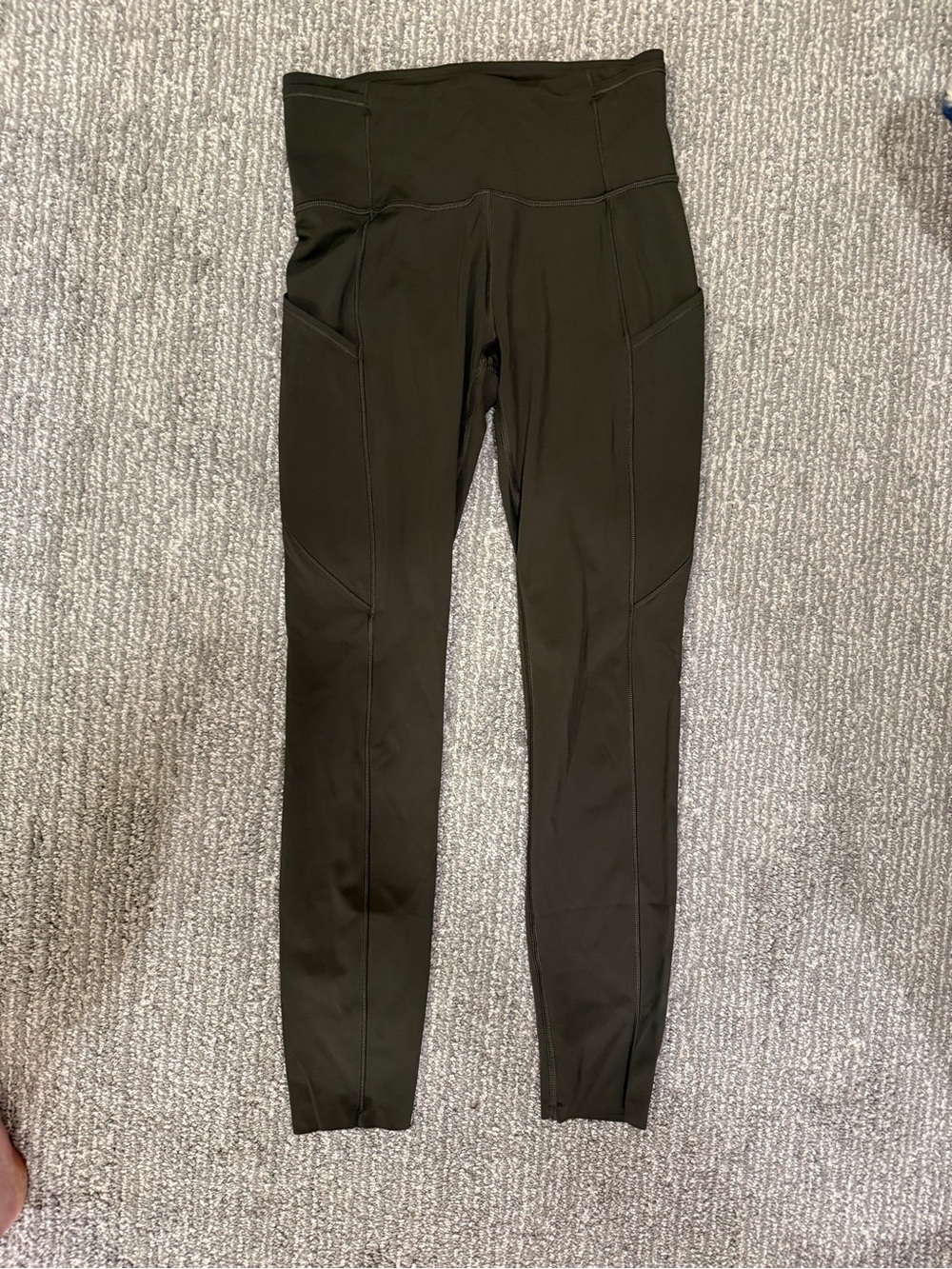 Lululemon Women’s Fast & Free High Rise Leggings Olive Green Size 4 Athletic